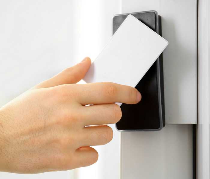 access control and door entry system with key card access